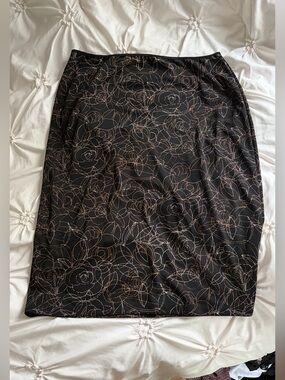Y2K Paisley Swirl midi skirt